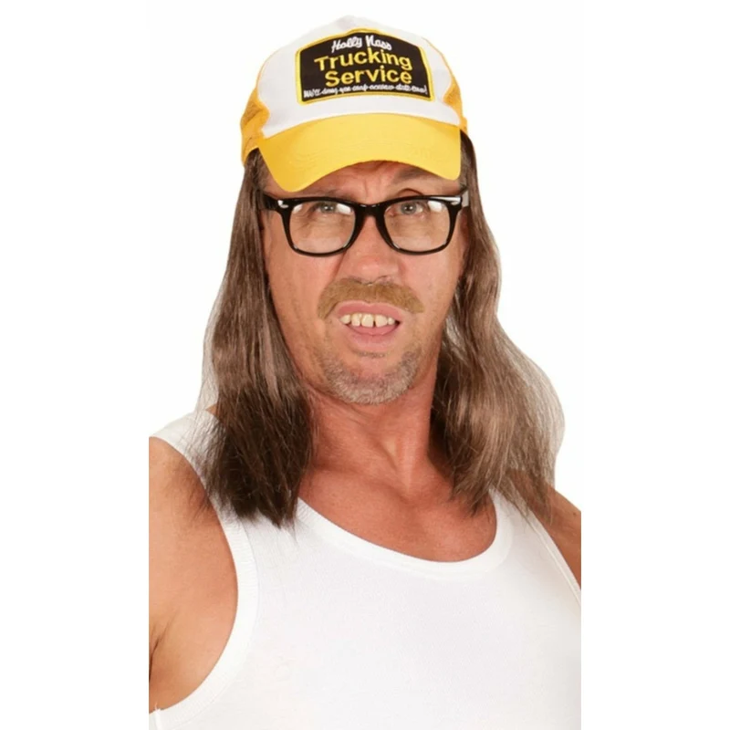 Gelbe Mütze mit Haare