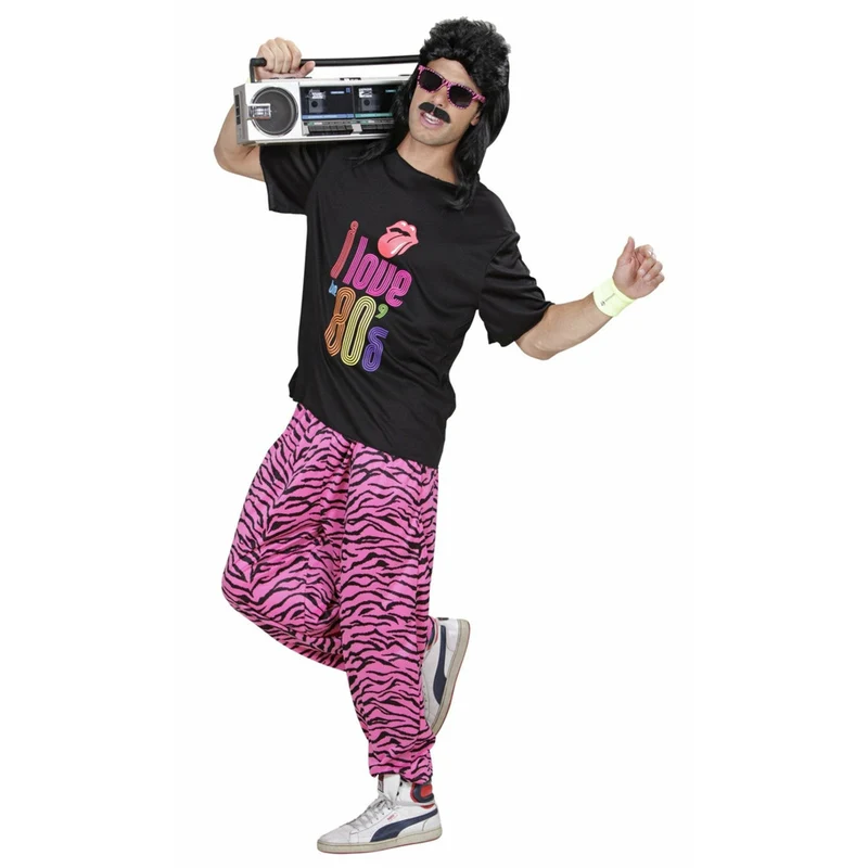 80er Jahre Hose rosa für Herren