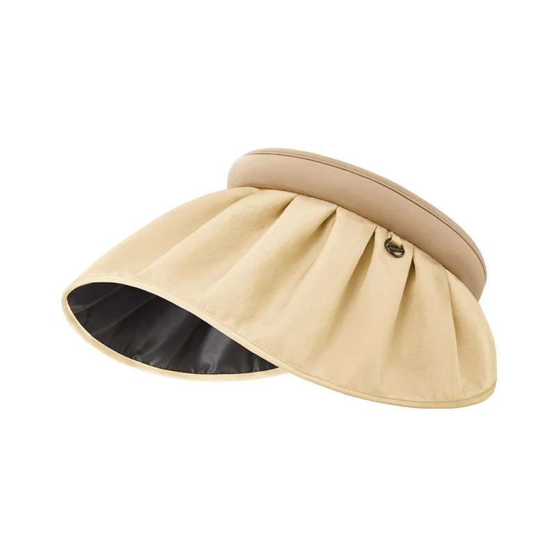 [Self-operated] Chinese Beneunder Jiaoxia Junji Series Shell Hollow Top Sun Protection Hat, Strong Shade Model, Light Shaca, 1 Hat, Brim Length 18cm, UPF50+, Dual-Purpose Hat Hoop, Light, Breathable, Anti-UV, Summer Sun Shade Big Brim Hat