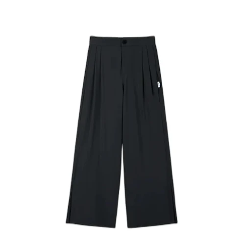 [Self-operated] China Beneunder Jiaoxia Ice Touch Series Qinfeng Sunscreen Wide-leg Pants Nine-Point Pants Cloud Carbon Black S Size 155/64A