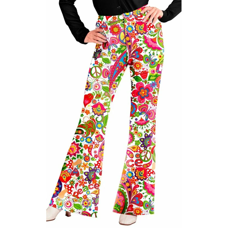 70er Jahre Peace-Hose für Damen