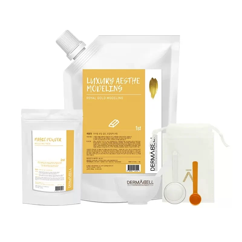[Self-operated] South Korea's DERMABELL Hydrating Gel Soft Mask, Gold Style, 1 set, theater-grade soft mask, firming, rejuvenating, enhancing elasticity, cooling and soothing