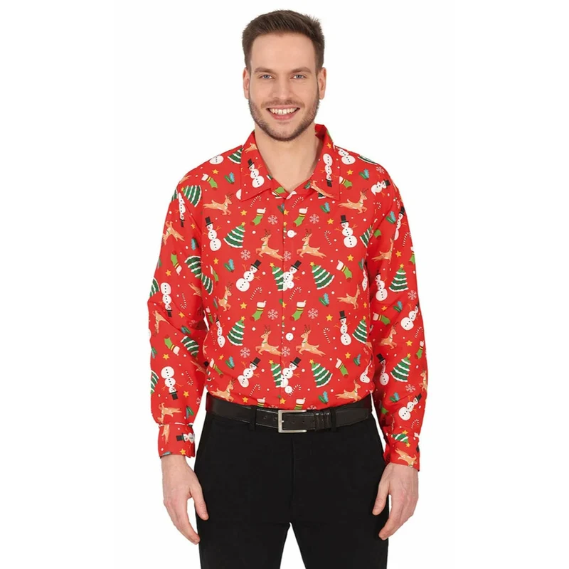 Tolles Weihnachtshemd rot