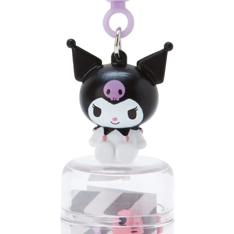 [Self-operated] Japan's Sanrio one-word hairpin with storage jar Kuromi style 4 pack cute one-word side clip bangs clip headband hair clip hair accessories