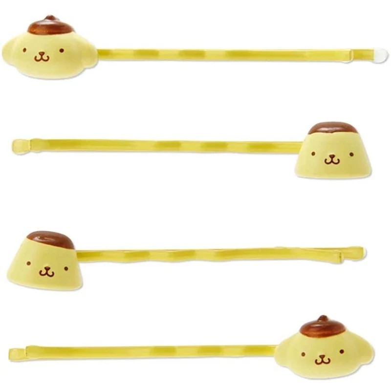 [Self-operated] Japan's Sanrio one-word hairpin with storage jar pudding dog style 4 pack cute one-word side clip bangs clip hair clip hair accessories