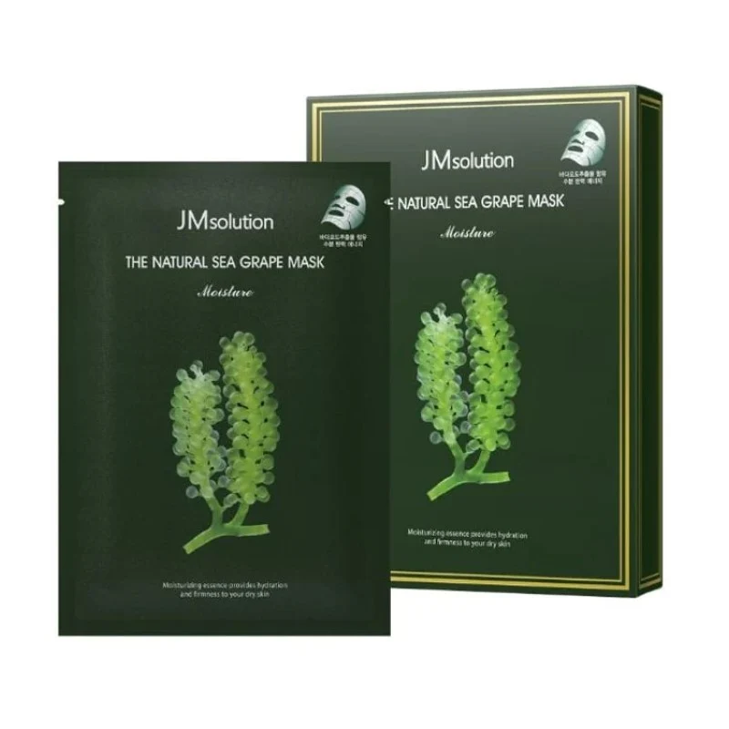 [Self-operated] Korean JM SOLUTION natural sea grape moisturizing mask 10 pieces, hydrating and deeply nourishing