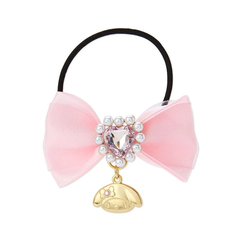 [Self-operated] Japanese Sanrio gemstone series limited accessory headband Melody 1-pack heart gem-encrusted hair tie