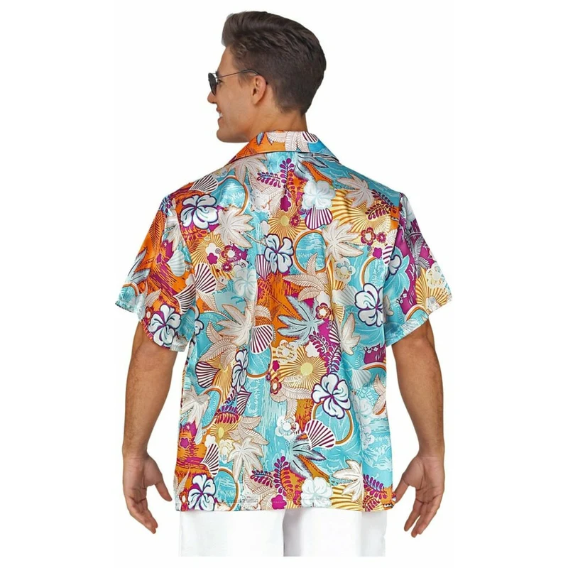 Hemd XL Hawaii Blumen