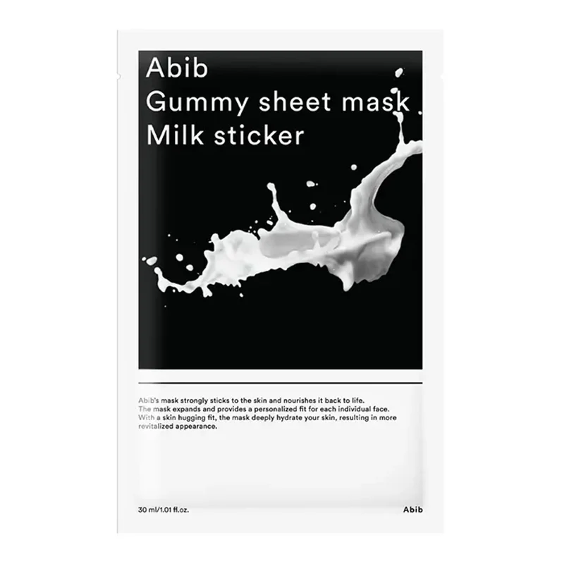 [Self-operated] Korean Abib Gum Milk Mask 1 piece, whitening, elastic, moisturizing, firming and soothing