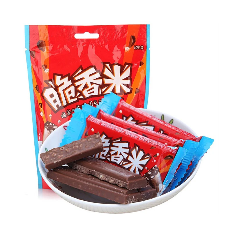 [Self-operated] China DOVE Crispy Fragrant Rice Crispy Rice Heart Milk Chocolate 120g Sandwich Candy