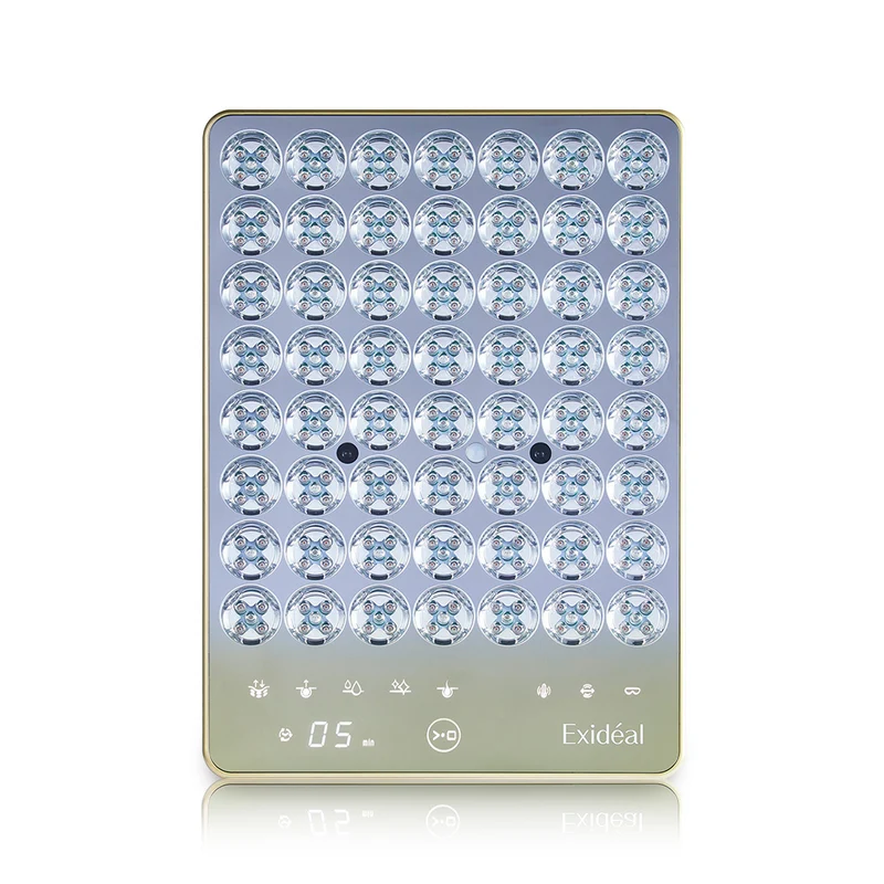 [Self-operated] Japan's Exideal Deux second-generation smart row lamp, acne-reducing, fine lines, brightening, repairing, LED light therapy skin-beautifying instrument, white model EX-HA02-WTGD-PS