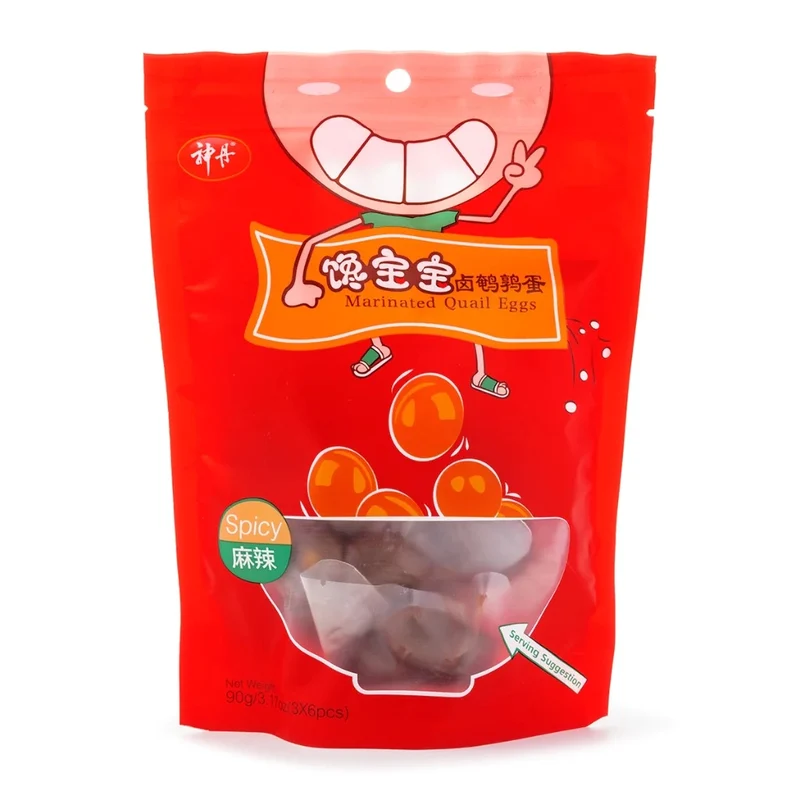 [Self-operated] China Shendan Greedy Baby Quail Egg Spicy 90g Ready-to-eat internet celebrity braised snacks snacks