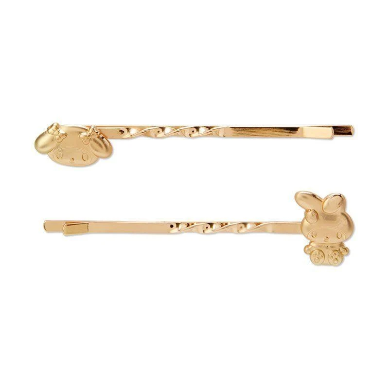 [Self-operated] Japan's Sanrio Ribbon Hair Rope Hair Clip Set Melody Fashionable Cute Back Side Hair Clip Hair Accessories Ribbon Hair Rope Hair Accessories