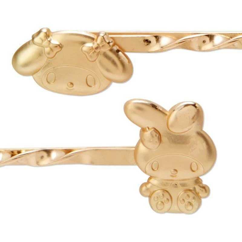 [Self-operated] Japan's Sanrio Ribbon Hair Rope Hair Clip Set Melody Fashionable Cute Back Side Hair Clip Hair Accessories Ribbon Hair Rope Hair Accessories