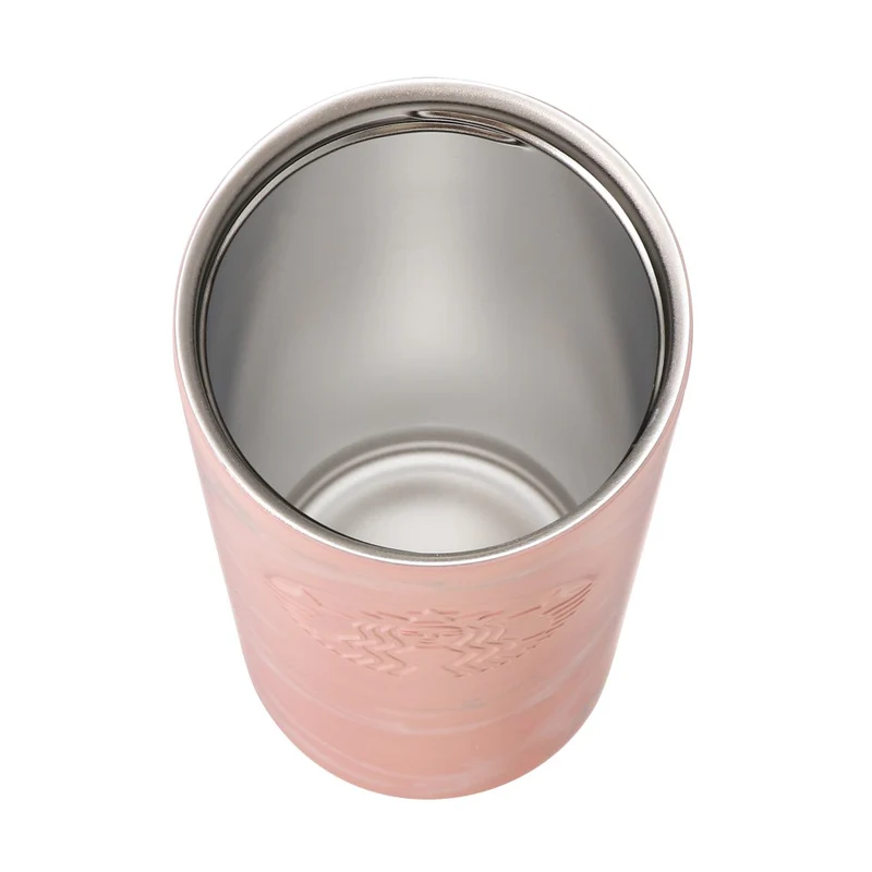 [Self-operated] Japanese Starbucks Sakura Limited Stainless Steel Marble Pattern Thermos Cup 355ml, easy to carry and long-lasting heat preservation