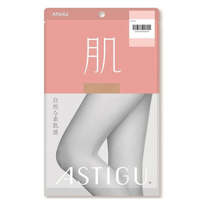 [Self-operated] Japan ATSUGI Atsugi's new thin stockings, natural textured stockings, pure beige (323) L~LL Hips 90-103 Height 155cm-170cm