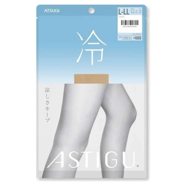 [Self-operated] Japan Atsugi ATSUGI new version thin stockings cold plain summer COOL feeling pantyhose pure beige (323) L~LL hip 90-103 height 155cm-170cm