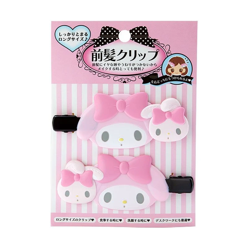 [Self-operated] Japanese Sanrio multi-character cute cartoon hairpin Melody 1 pair set of stylish front bangs clip headband hair clip hair accessories