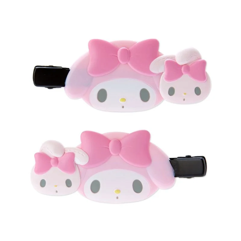 [Self-operated] Japanese Sanrio multi-character cute cartoon hairpin Melody 1 pair set of stylish front bangs clip headband hair clip hair accessories