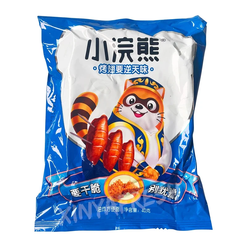[Self-operated] Taiwan UNIF Little Raccoon Series Crispy Noodles, Grilled Wings, 40g, Childhood Memories Ready-to-Eat Snacks, crispy and delicious, a must-have for watching dramas