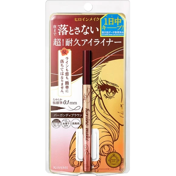 [Self-operated] ISEHAN KISS ME 0.1mm Ultimate Color Longevity Slim Eyeliner #04 Burgundy Brown 0.4ml