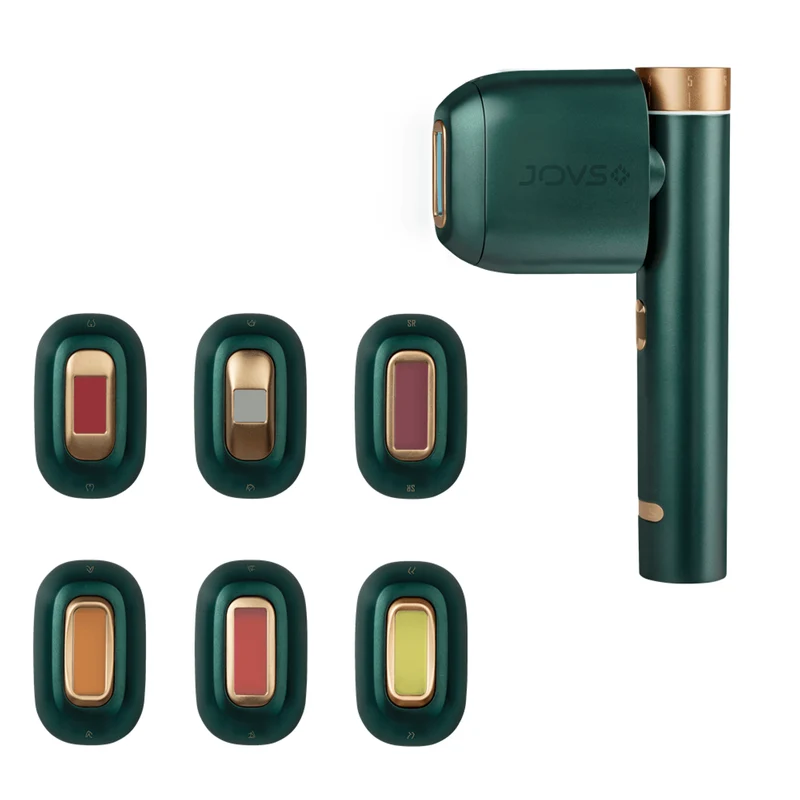[Self-operated] China JOVS VENUS 2nd Generation PRO Upgraded Freezing Point Rejuvenation Hair Removal Device Olive Green Six-Head Home Hair Removal Device