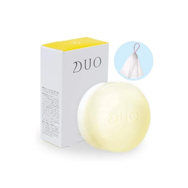 [Self-operated] Japan DUO Repair Cleansing Cleansing Soap Contains Foam Net 100g Yuzu Fragrance Smooth Skin Contains Beauty Ingredients Double-layer Skin Care