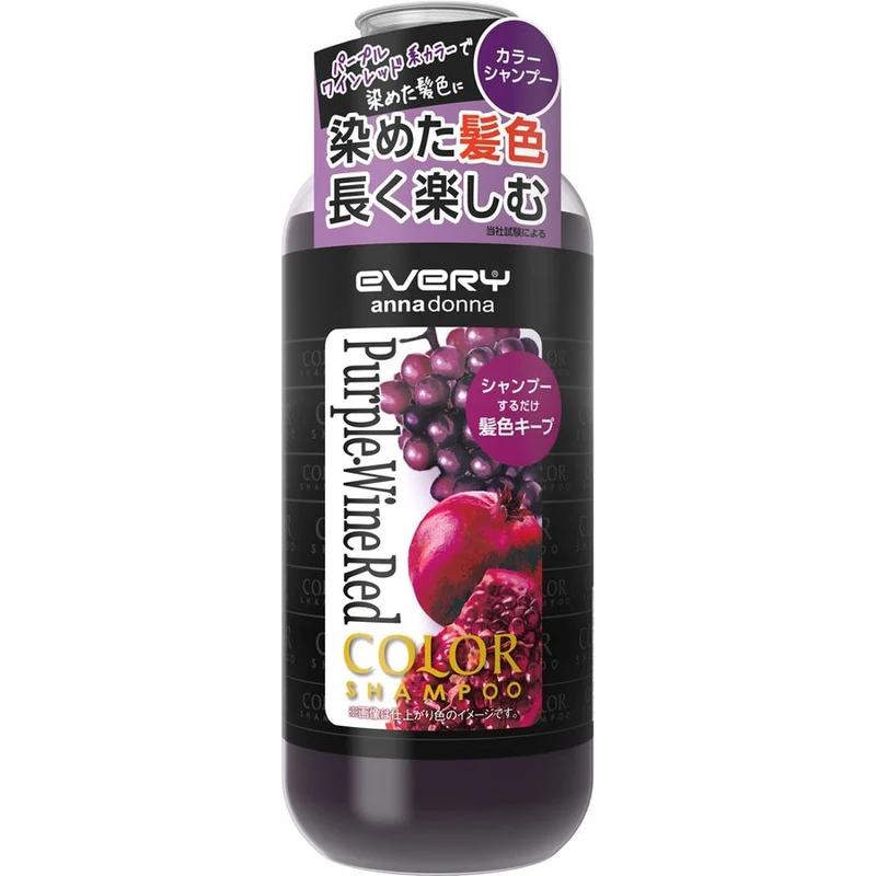 [Self-operated] Japanese Annadonna color-fixing shampoo #Purple·Wine Red 300ml hair care and nourishing, color-fixing, color-replenishing and deep nourishing