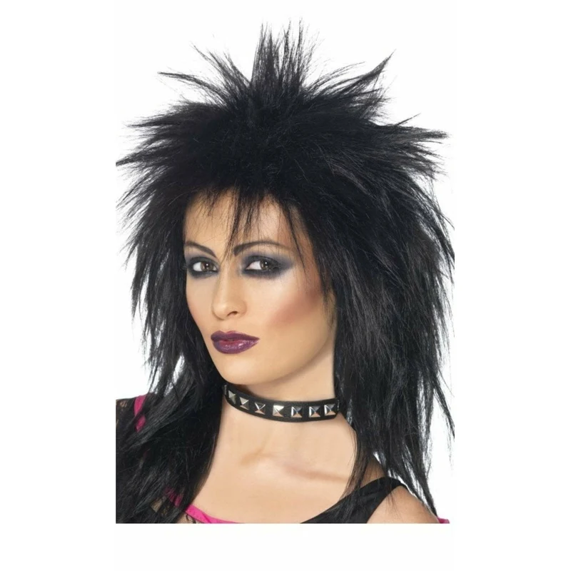 Perücke Rocker schwarz