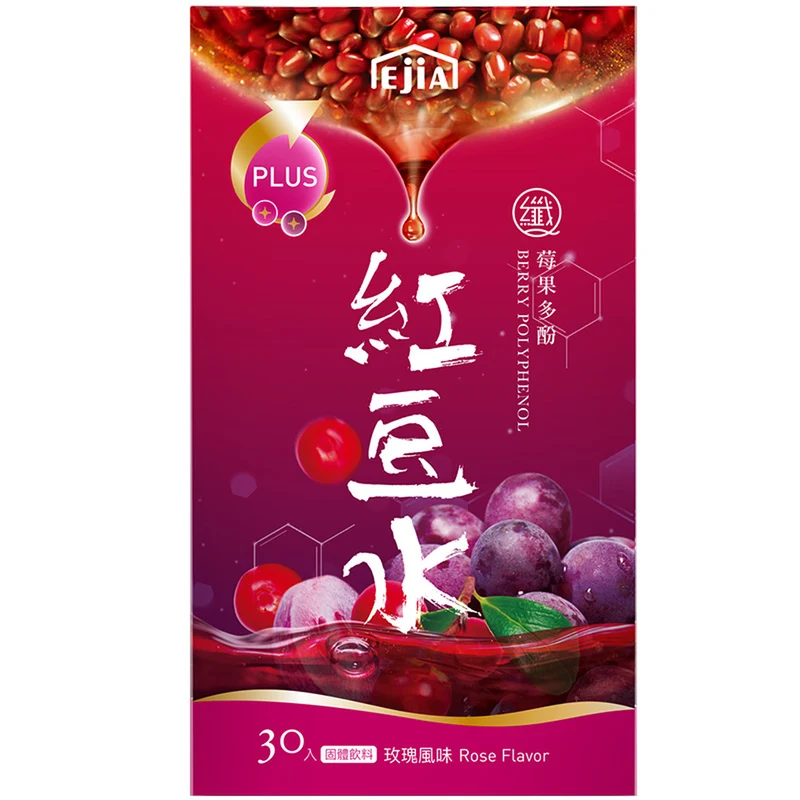 [Self-operated] Taiwan EJIA Good Craftsmanship Fiber Q Berry Polyphenol Red Bean Water Brewed Cranberry Adzuki Bean Powder 30 bags/box