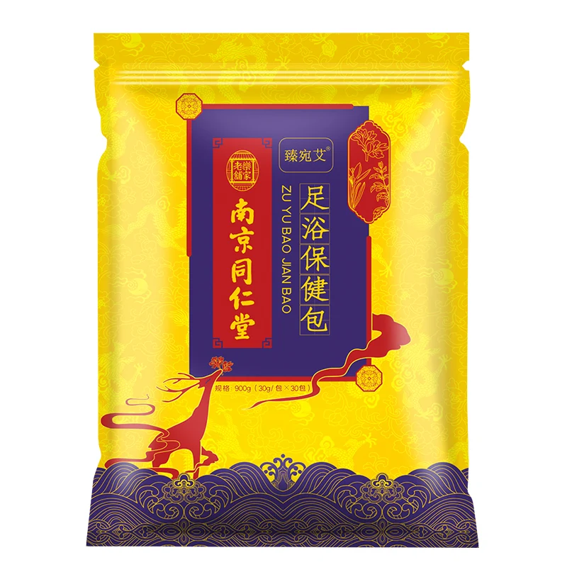 [Self-operated] Tongrentang, Nanjing, China, Zhenwanai twelve-flavor herbal foot bath bag, foot bath bag 30g*30 bags