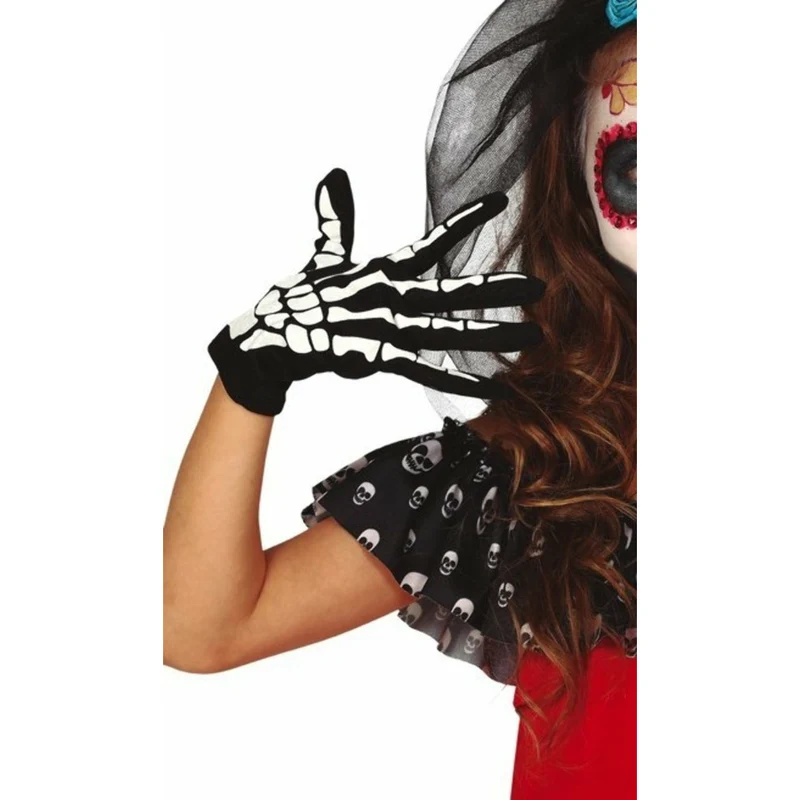 Skelett Handschuhe Eco für Kinder