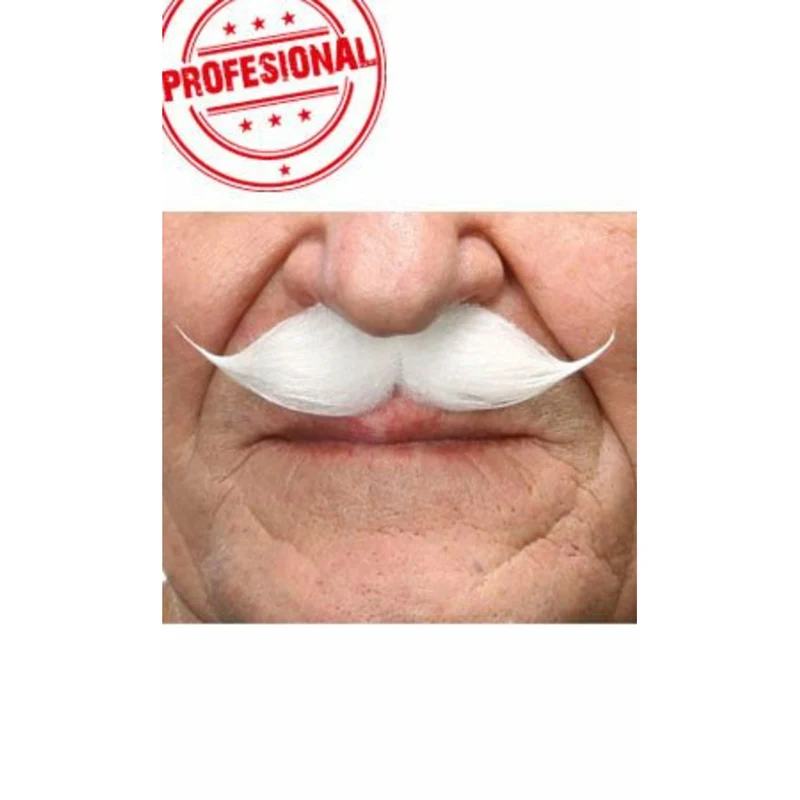 Schnurrbart weiß Professional 003-MD