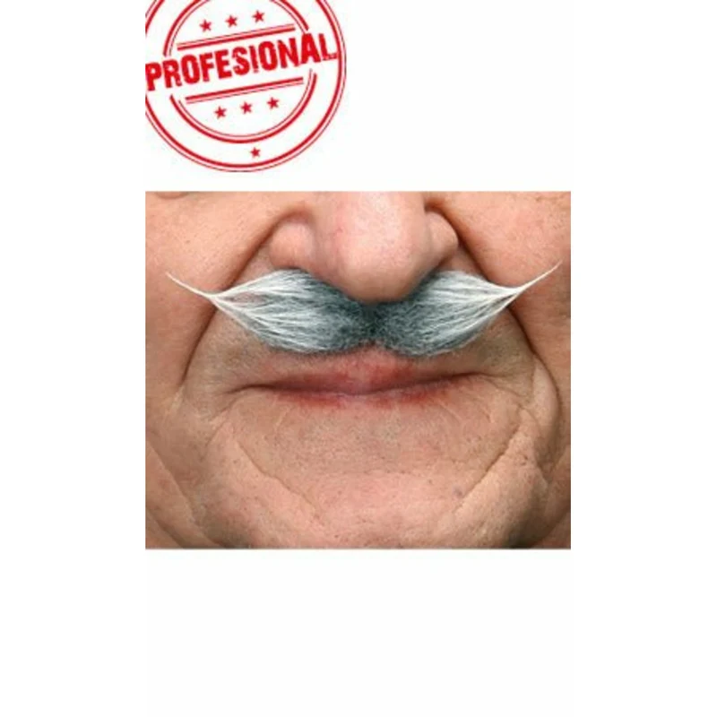 Schnurrbart grau Professional 003-MB