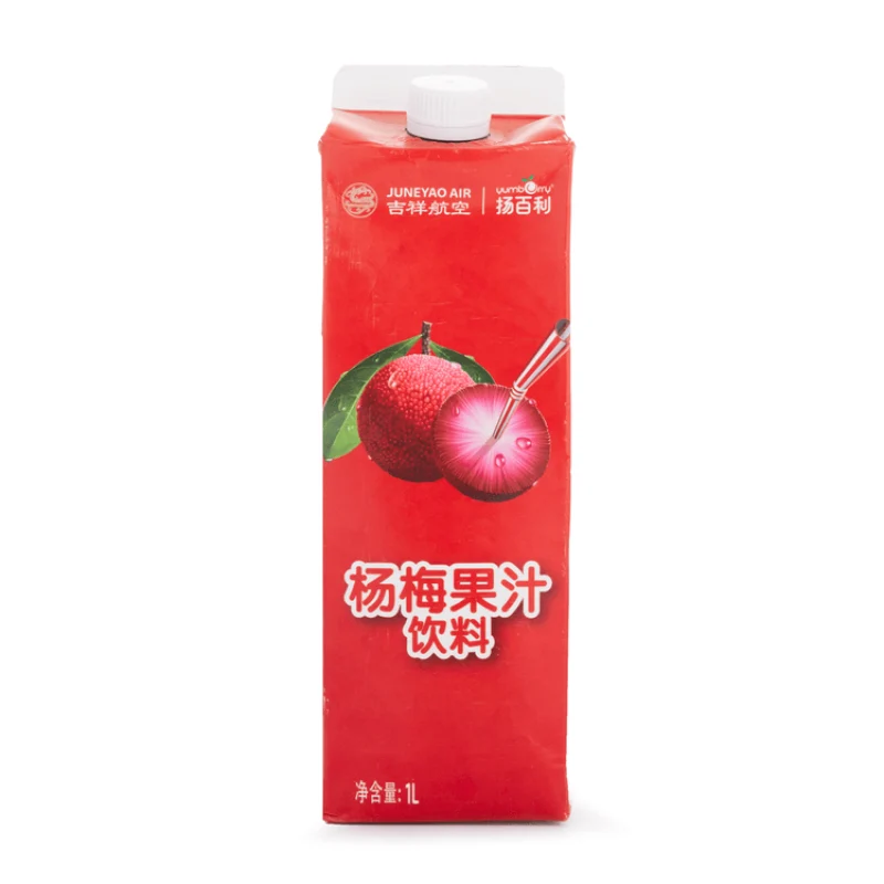 [Self-operated] China Young Bailey Bayberry Juice Drink 1L 0-fat low-calorie juice drink