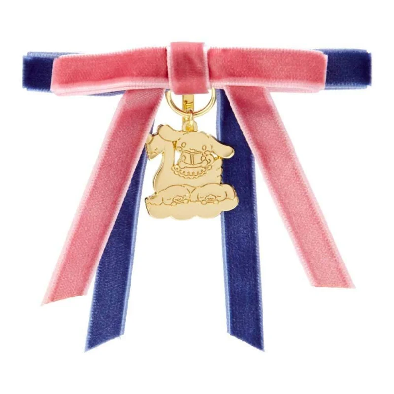 [Self-operated] Japanese Sanrio bow headband metal pendant cinnamon dog style ponytail hair accessory