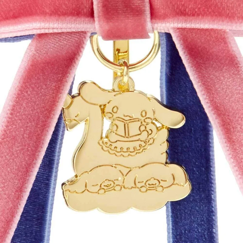 [Self-operated] Japanese Sanrio bow headband metal pendant cinnamon dog style ponytail hair accessory