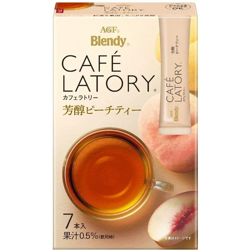 [Self-operated] Japanese AGF Blendy Brandi Fragrant Fruit Tea White Peach Flavor 7 bags Convenient to brew juice drinks with sweet and fruity flavor