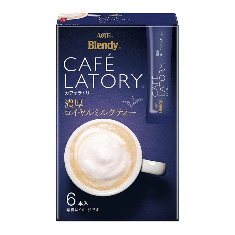 [Self-operated] Japanese AGF Blendy Royal Milk Tea 6 bags of instant coffee, easy to brew to refresh your mind