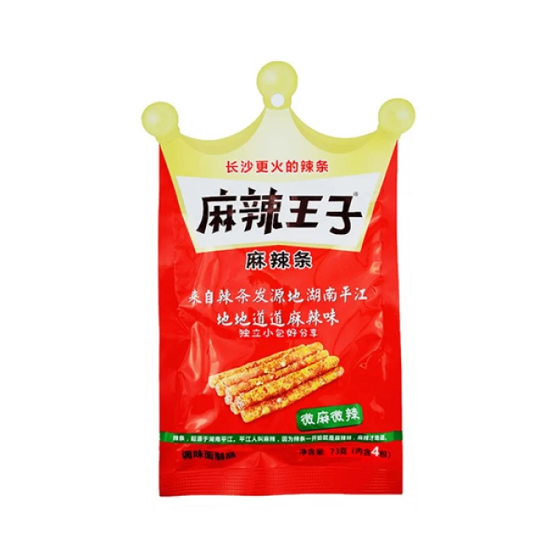 [Self-operated] China Spicy Prince Authentic Spicy Strips Slightly Spicy 73g Office Snacks Spicy Snacks
