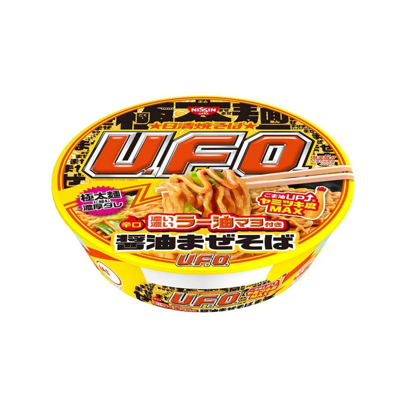 [Self-operated] Japanese NISSIN UFO super spicy red oil noodles 112g mayonnaise soy sauce noodles instant noodles instant ramen late night snack