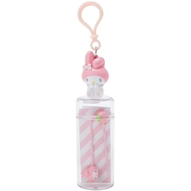 [Self-operated] Japan's Sanrio one-word hairpin with storage jar Melody style 4 pack cute one-word side clip bangs clip headband hair clip hair accessories
