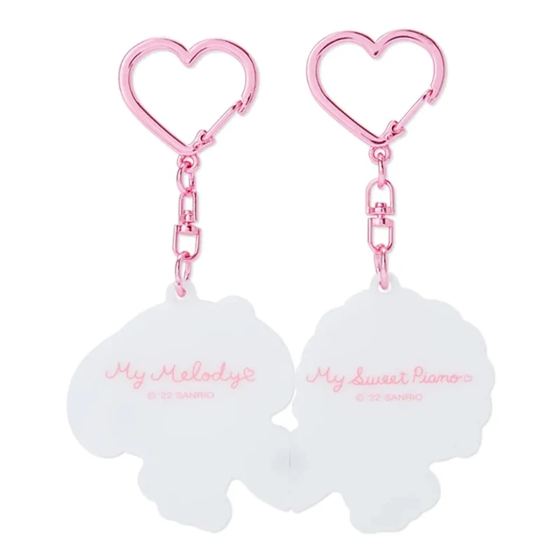 [Self-operated] Japan's Sanrio Close Sister Series Melody & Biano Keychain 1 Pair Bestie Gift Sister Keychain