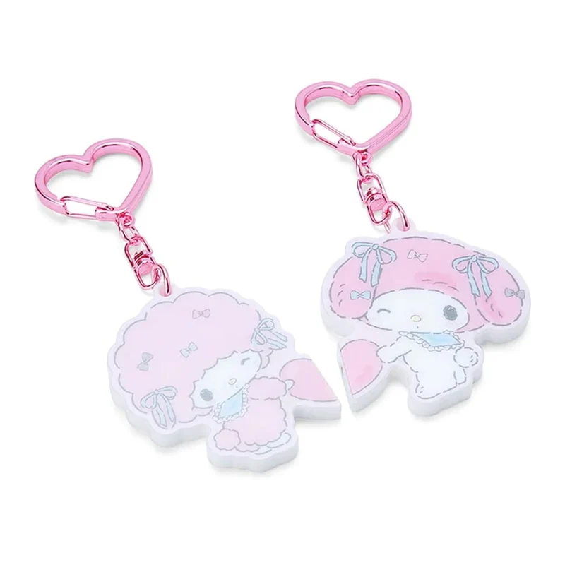 [Self-operated] Japan's Sanrio Close Sister Series Melody & Biano Keychain 1 Pair Bestie Gift Sister Keychain