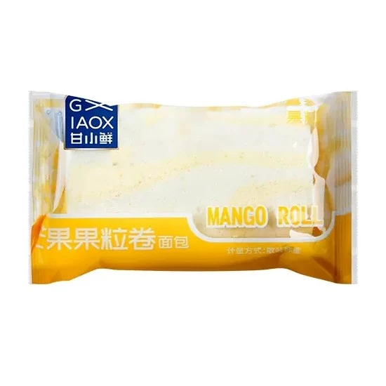 [Self-operated] Chinese Gan Xiao Xian fruit bread rolls, mango fruit roll bread, breakfast bread, cakes, snacks, snacks