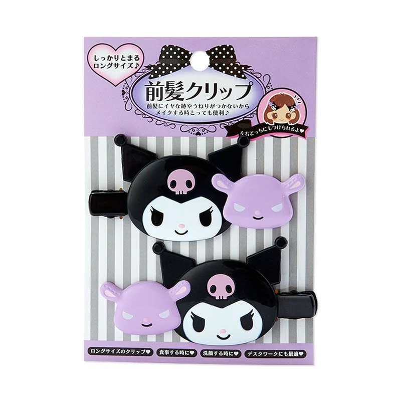 [Self-operated] Japan's Sanrio multi-character cute cartoon hairpin Kuromi 1 pair set of stylish front bangs clip headband hair clip hair accessories