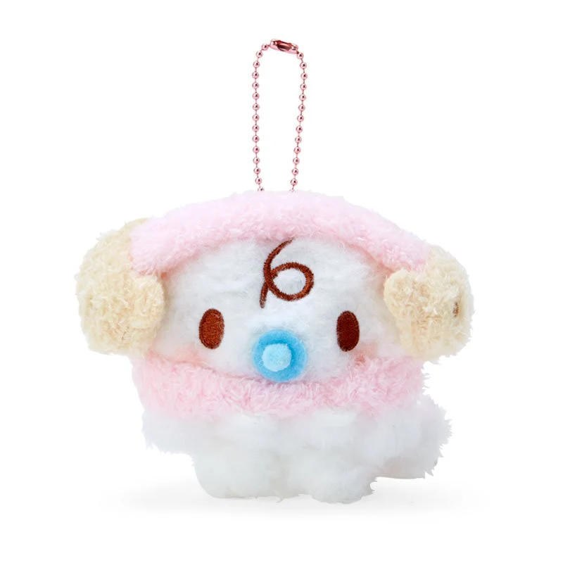 [Self-operated] Japan's Sanrio earmuffs scarf series car bag bag charm keychain milk pendant 1 pack