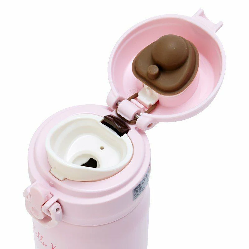 [Self-operated] Japanese Sanrio HelloKitty insulated water cup pink 350ml for direct drinking, easy to carry and long-lasting heat preservation