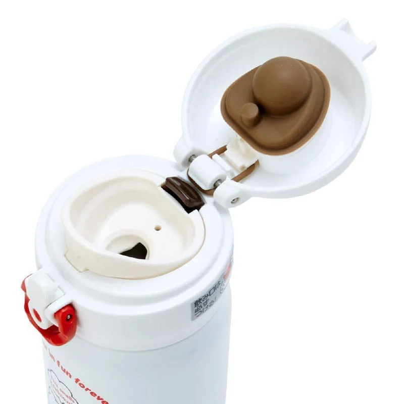 [Self-operated] Japan's Sanrio HelloKitty insulated water cup white 350ml Thermos limited edition direct drink, easy to carry and long-lasting heat preservation