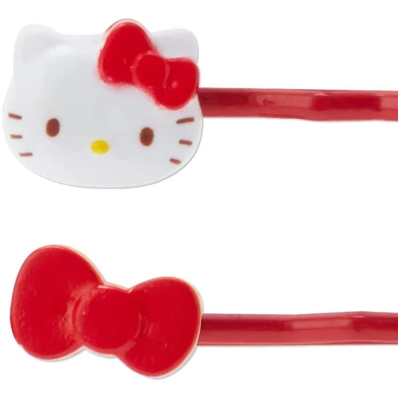 [Self-operated] Japan's Sanrio one-line hair clip with storage jar Hello Kitty style 4 pieces cute one-line side clip bangs clip headband hair clip hair accessories